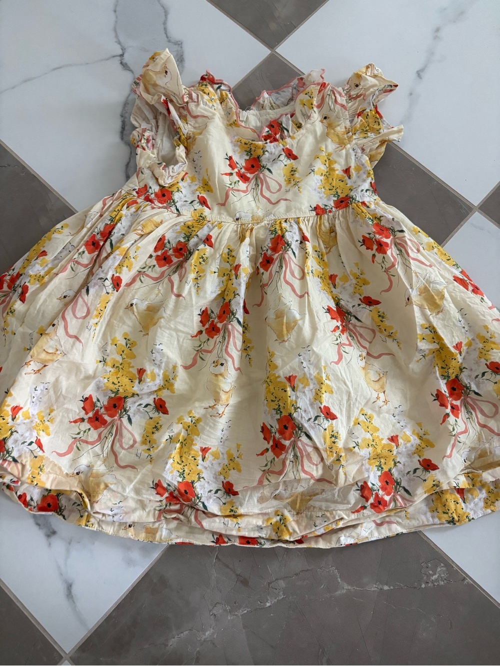 Pink Chicken easter dress